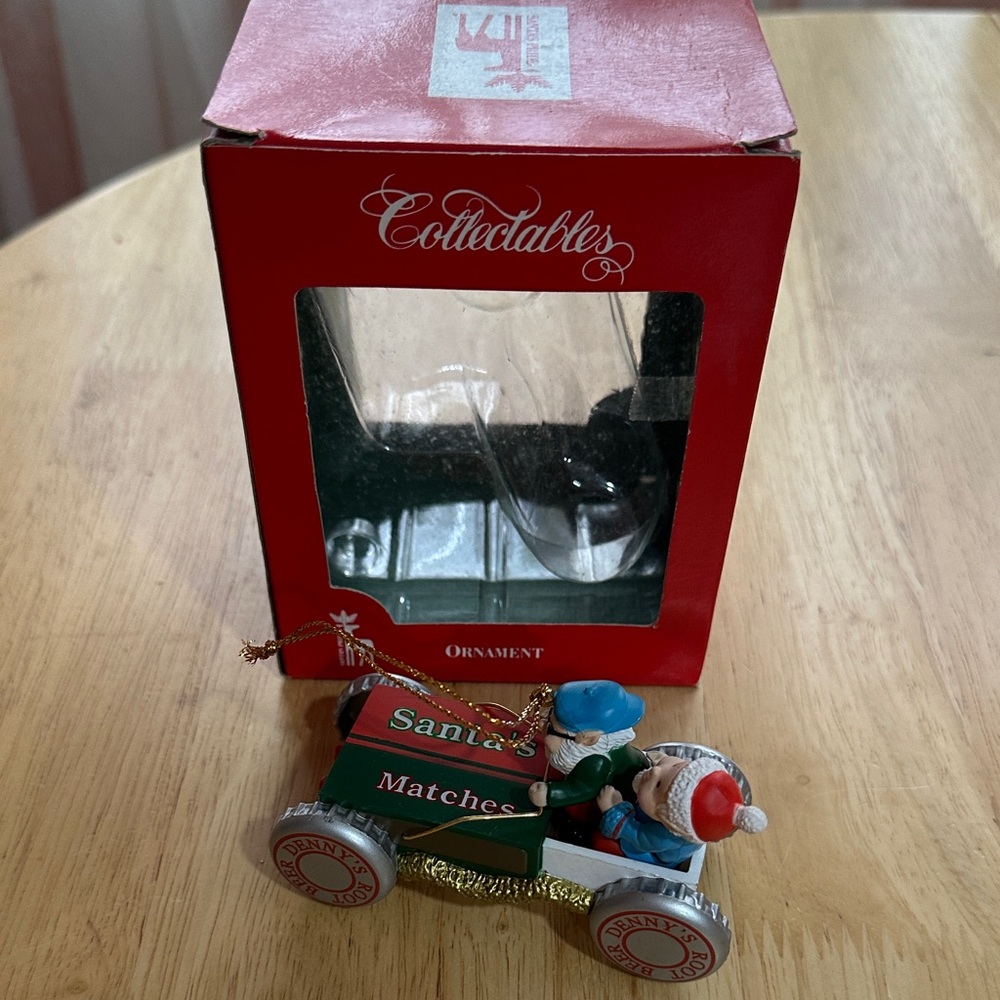 Santa Matchbox Car Ornament